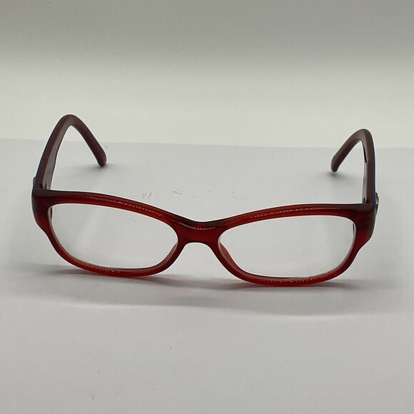 Gucci Square Optical Frames Eyeglasses Red Blue Women GG 3569 L53 135 Read - Picture 1 of 9
